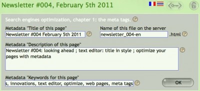 Adding metadata in each page of your website helps search engines like Google.
